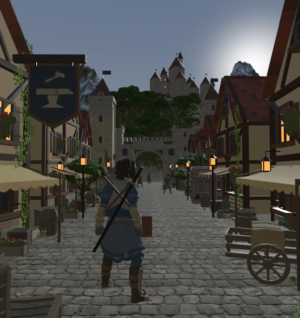 Reference scene before the visual system lighting pass