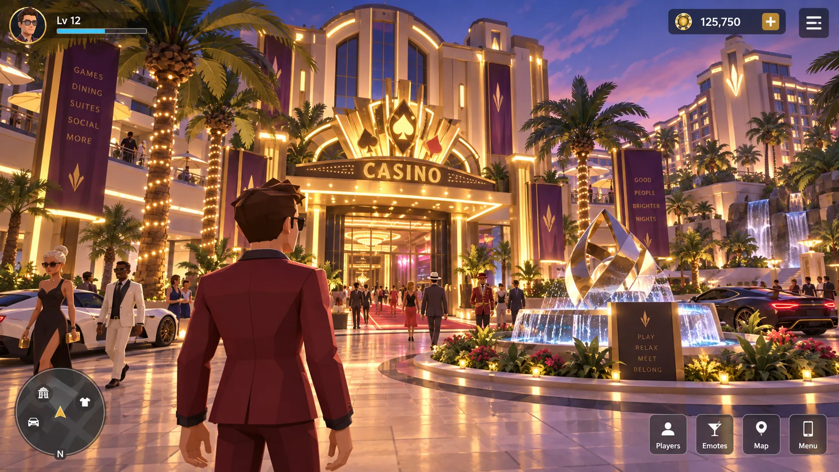 Solstice Shores resort concept artwork, not gameplay
